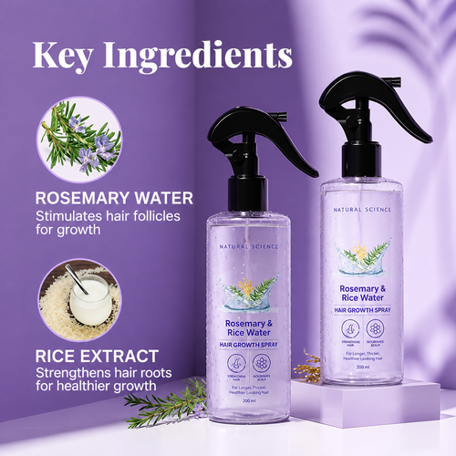 Rosemary & Rice Water Spray For Hair