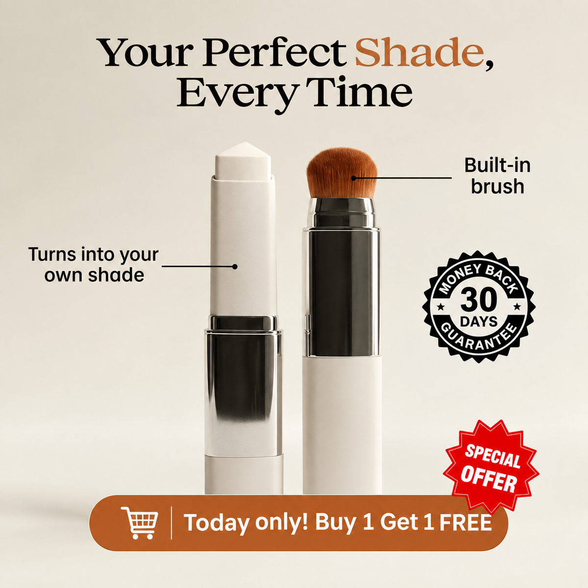 Color-Changing Foundation Stick