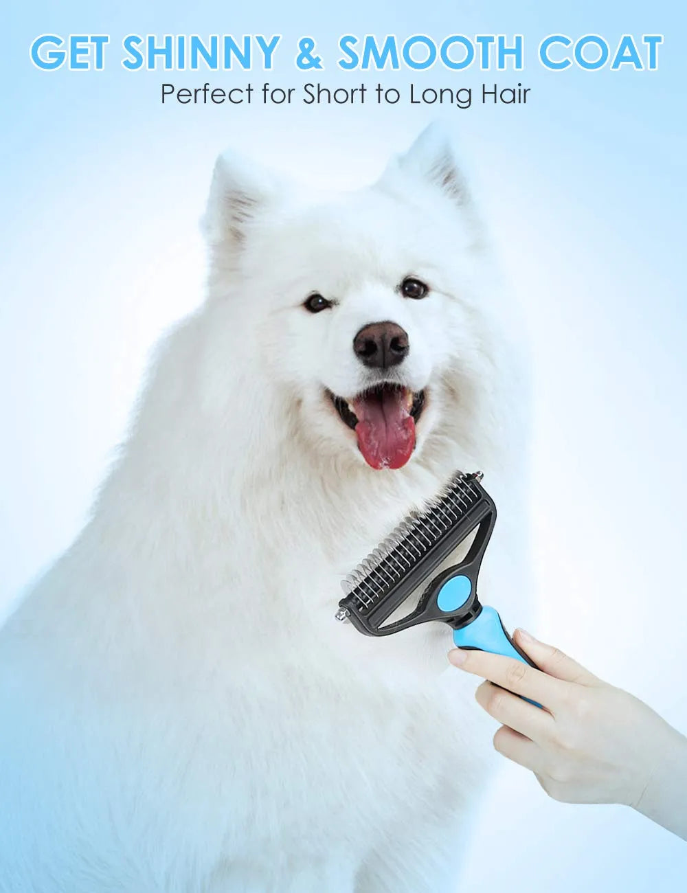 Professional detangling tool for dogs and cats