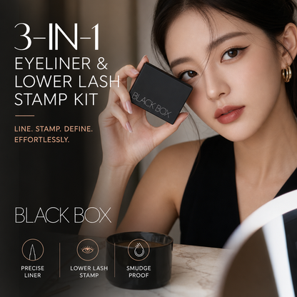 💄3‑in‑1 Eyeliner & Lower Lash Stamp Kit – Stamp perfect wings & lashes in seconds. Waterproof, smudge‑proof. No steady hand needed! 👁️🖌️