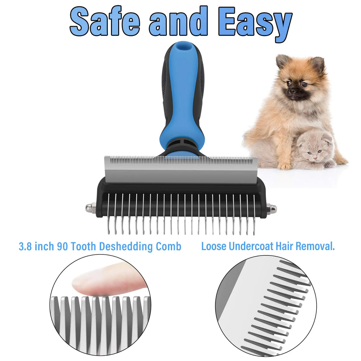 Professional detangling tool for dogs and cats